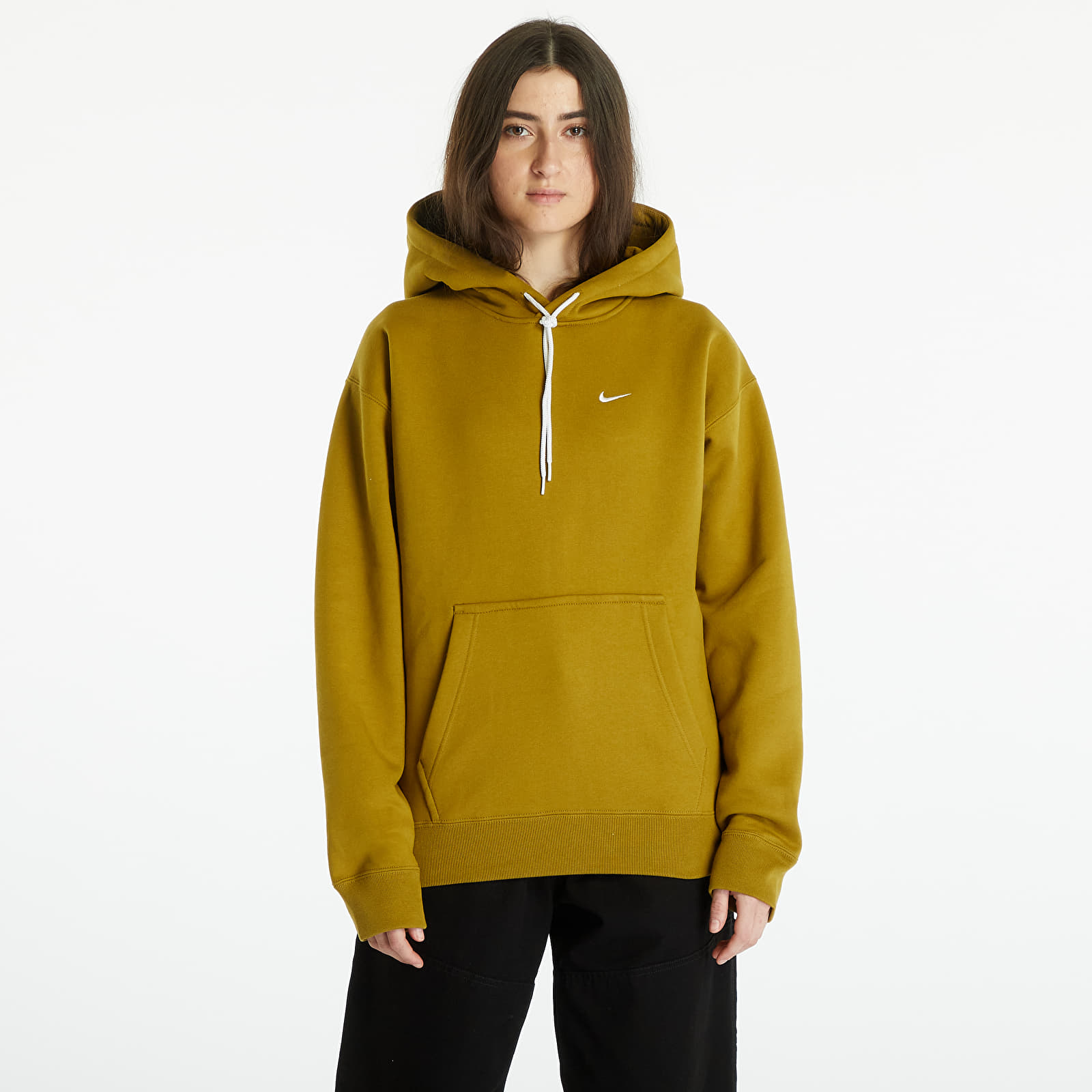 Sweatshirts NikeLab Solo Swoosh Hw Bb Hoodie Desert Moss White