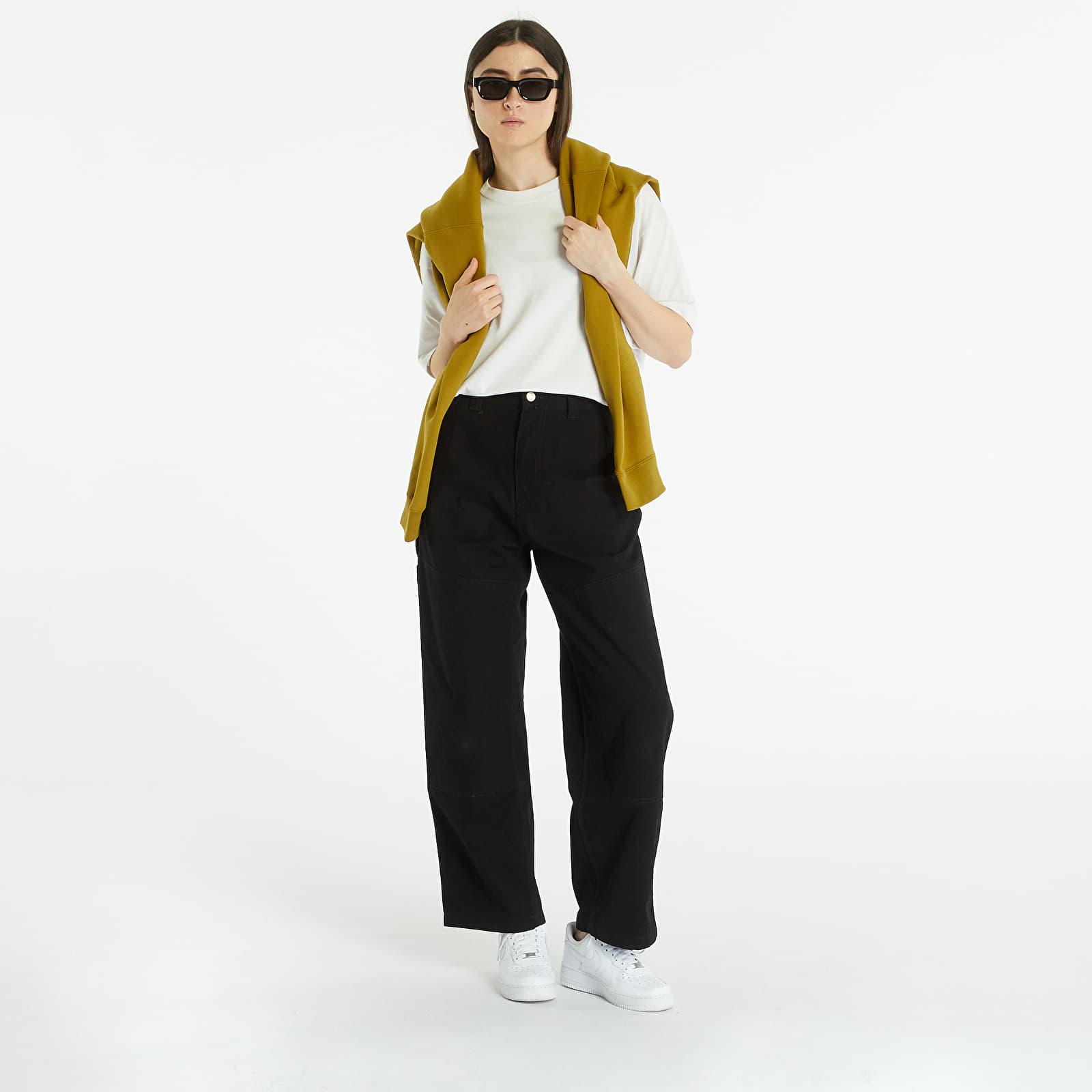 Hosen und Jeans Carhartt WIP Wide Panel Pant Black Rinsed