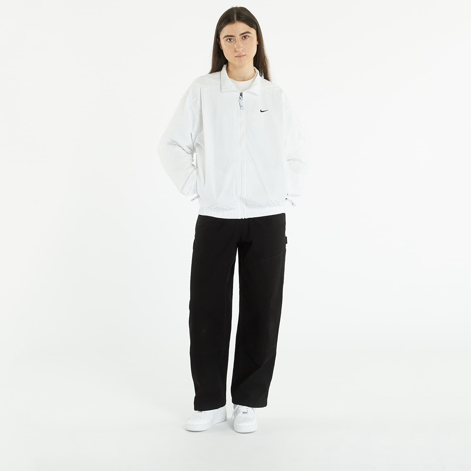 Coach-jakker Nike Sportswear Solo Swoosh Men's Track Jacket White/ Black