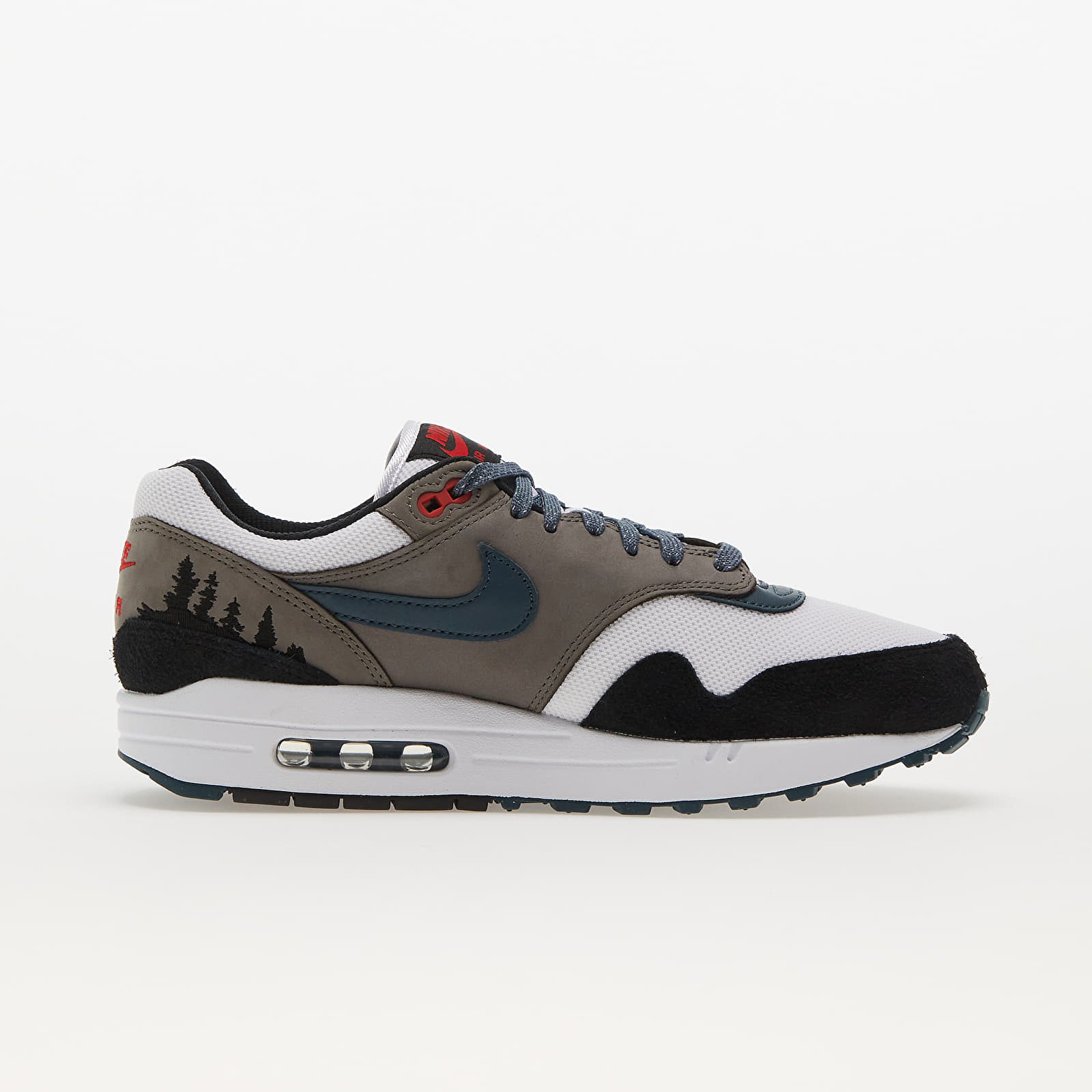 Ανδρικά παπούτσια Nike Air Max 1 Premium White/ Slate Blue-Black-Soft Grey