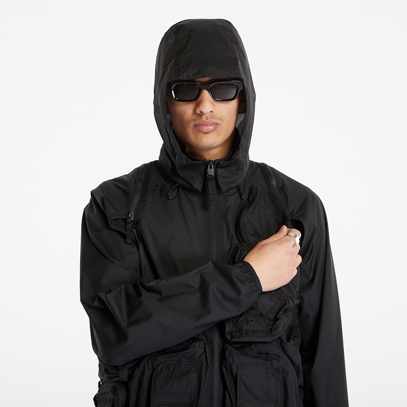 Nike nrg best sale track jacket black