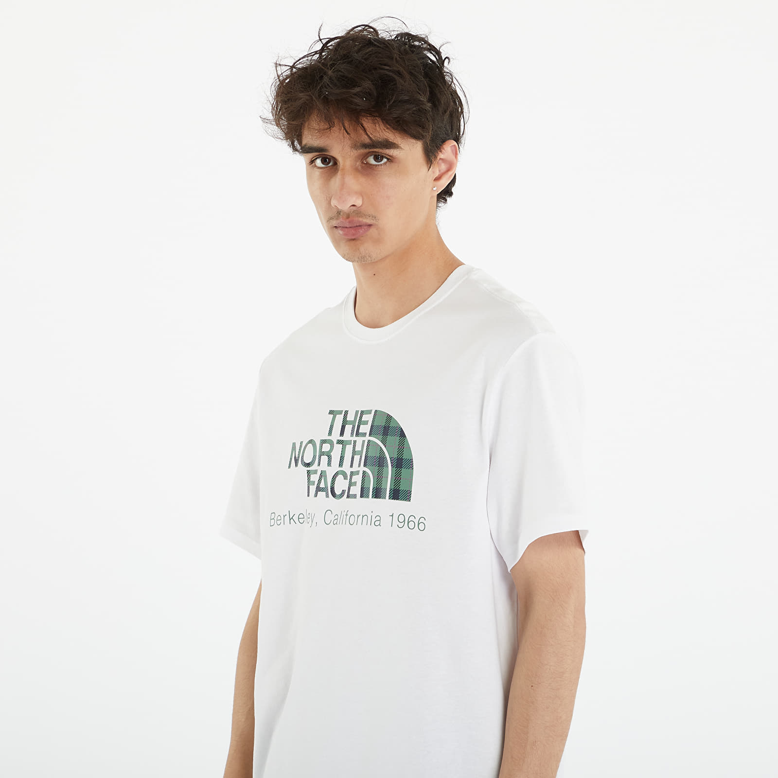 Majice T-shirt The North Face Berkeley California Short Sleeve Tee TNF White/ Deep Grass Green Hero