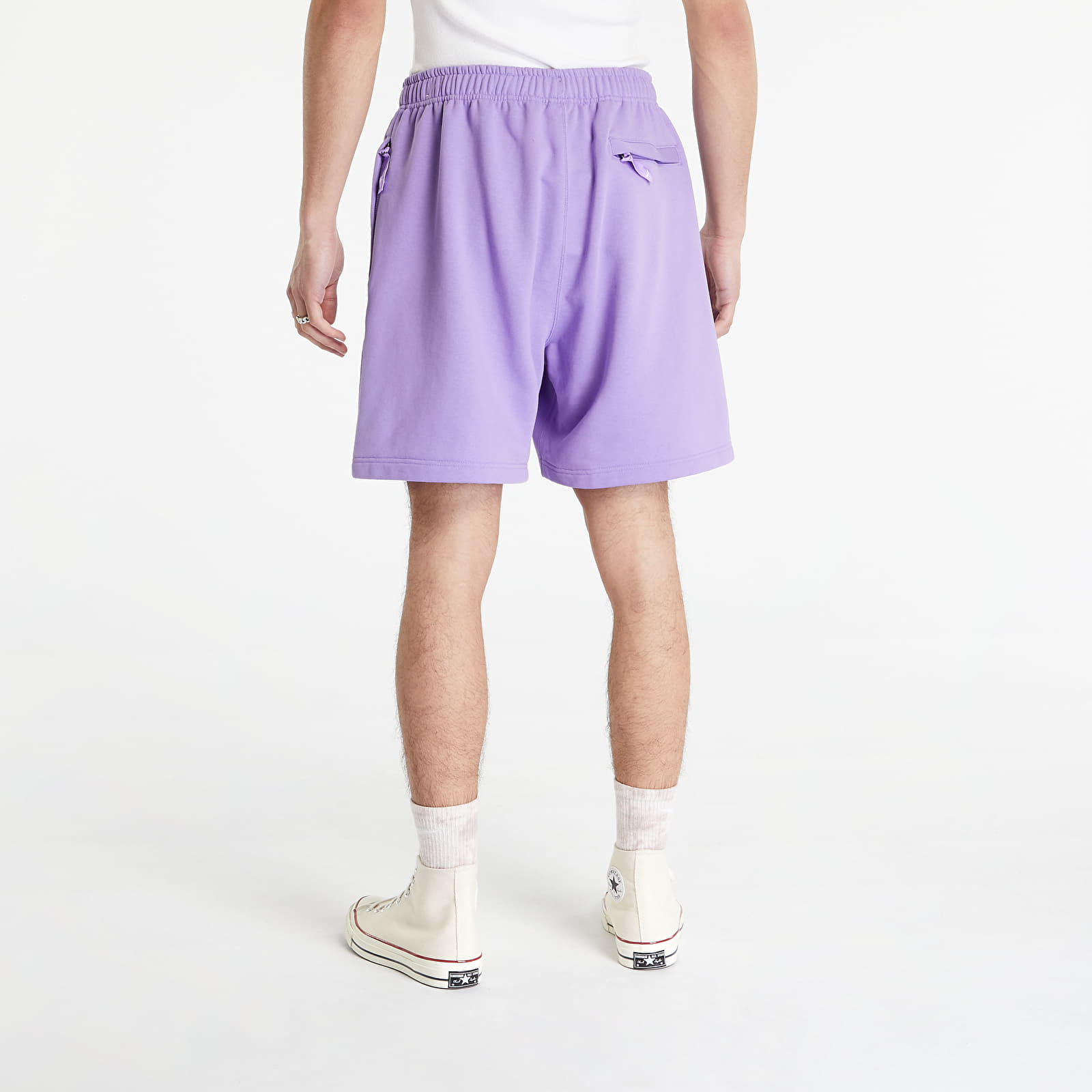 Pantaloncini Nike Solo Swoosh Men's French Terry Shorts Space Purple/ White