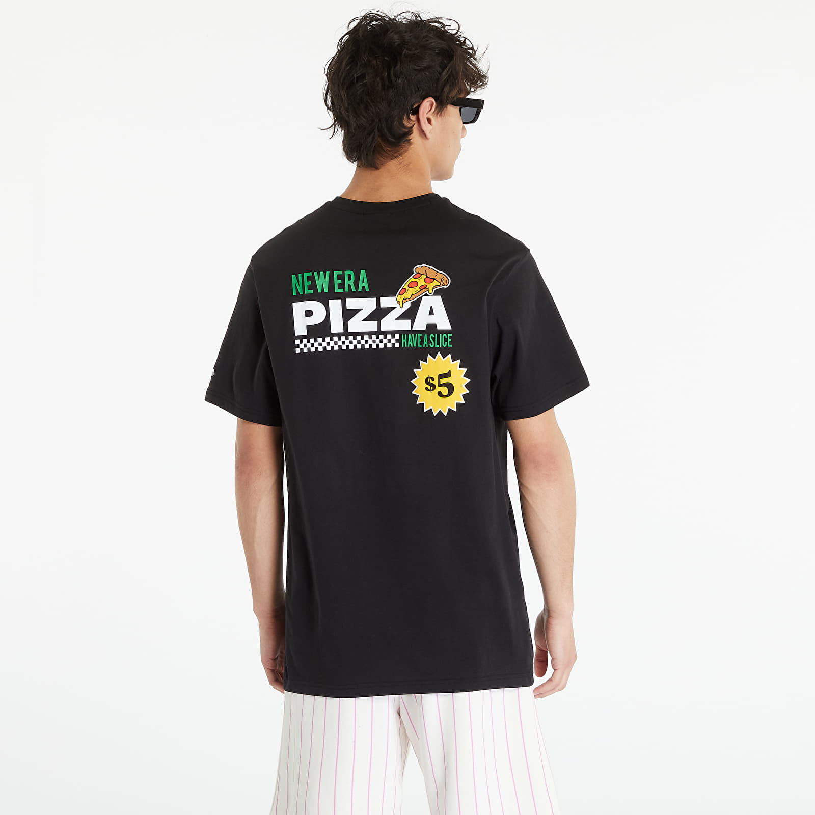 T-Shirts New Era Pizza Graphic T-Shirt UNISEX Black/ Dark Green