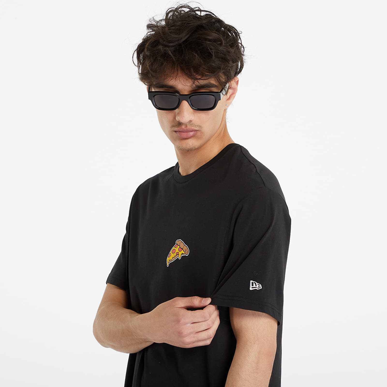 T-Shirts New Era Pizza Graphic T-Shirt UNISEX Black/ Dark Green