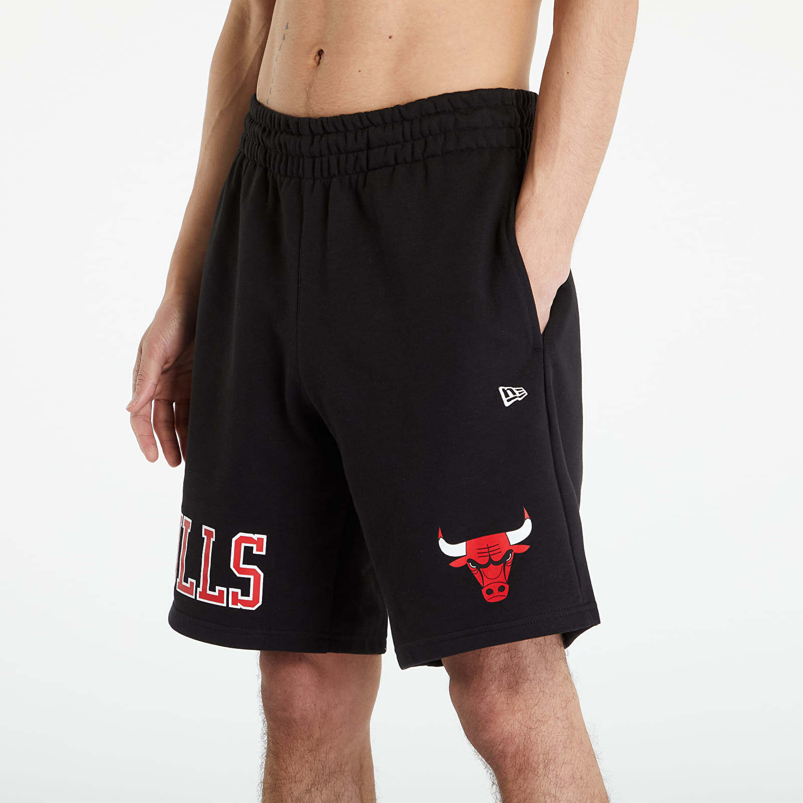 Shorts New Era Chicago Bulls NBA Team Logo Shorts Black/ Front Door Red
