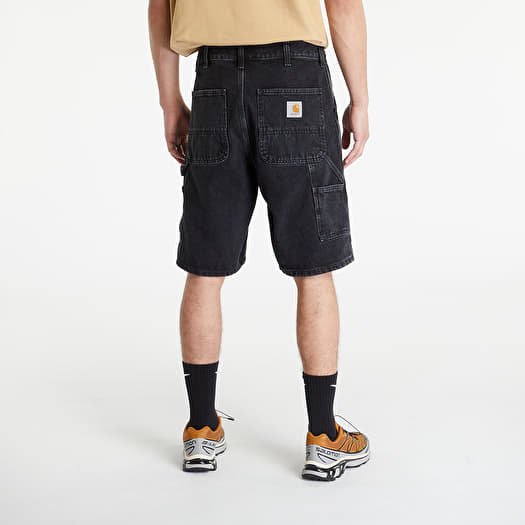 Carhartt WIP Single Knee Short Black Stone Washed | Footshop
