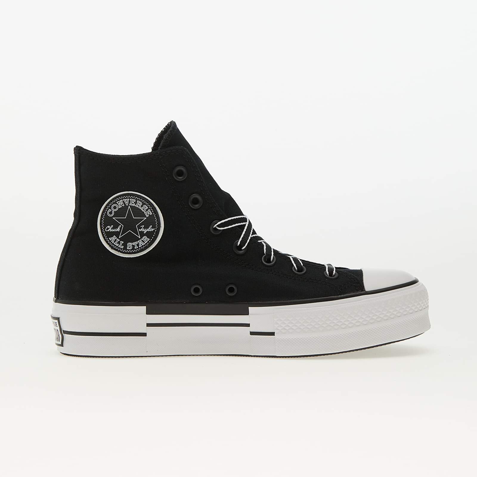 Chaussures et baskets femme Converse Chuck Taylor All Star Lift Platform Outline Sketch Black/ White/ Black