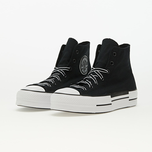 Women\'s shoes Converse Chuck Taylor All Star Lift Platform Outline Sketch  Black/ White/ Black | Footshop