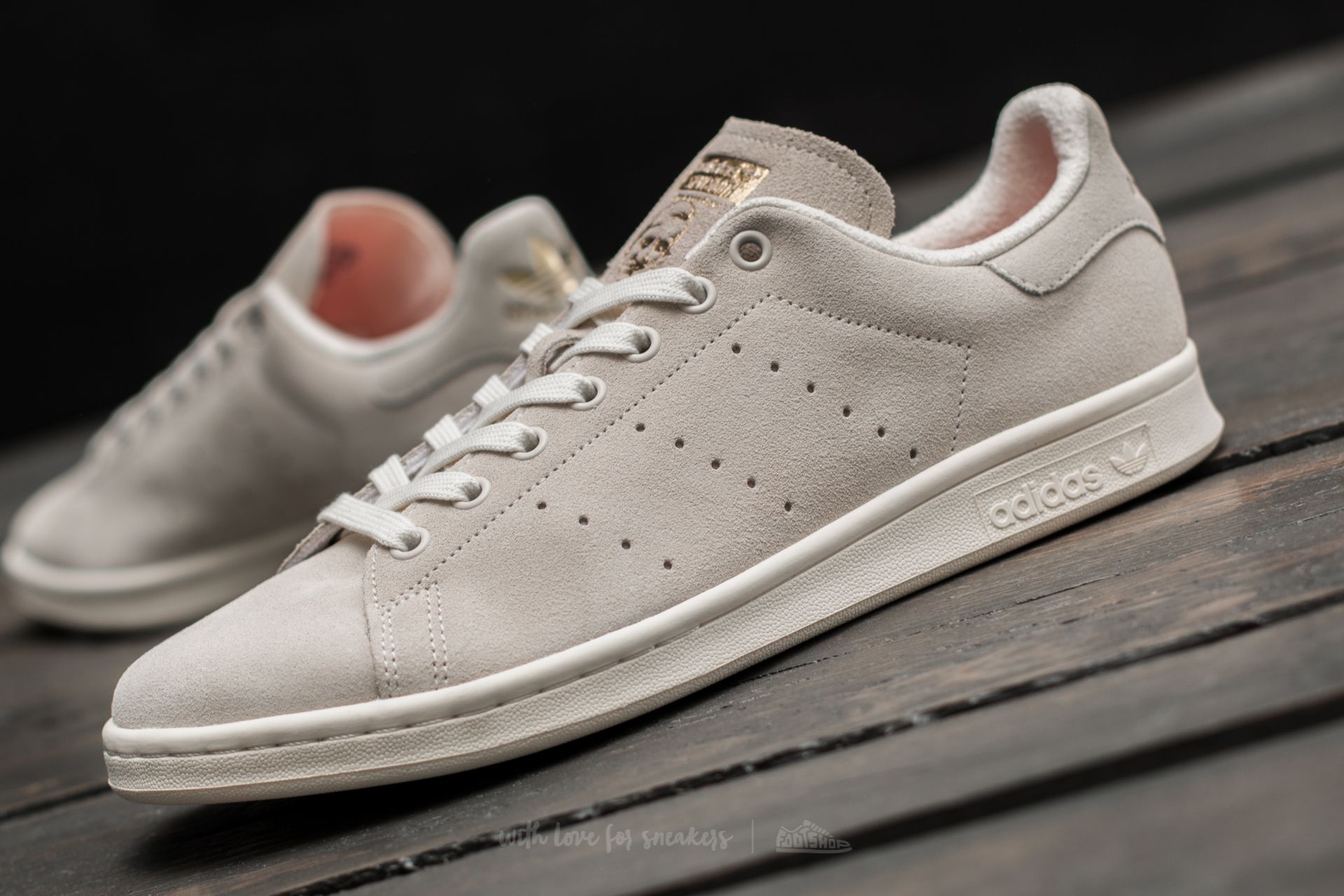 Pánske tenisky a topánky adidas Stan Smith Chalk White/ Matte Gold