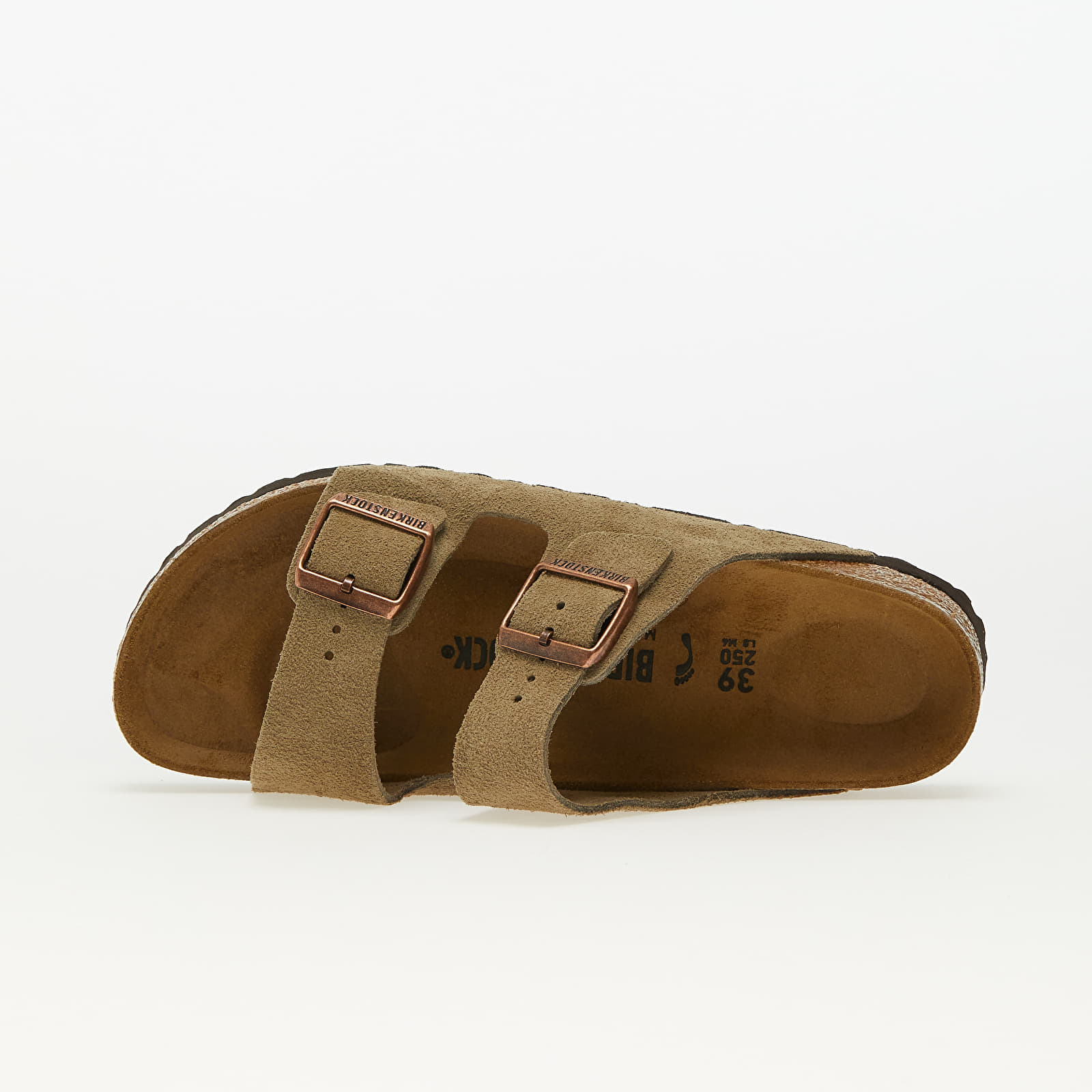 Chaussures et baskets homme Birkenstock Arizona Velvet Leather Taupe