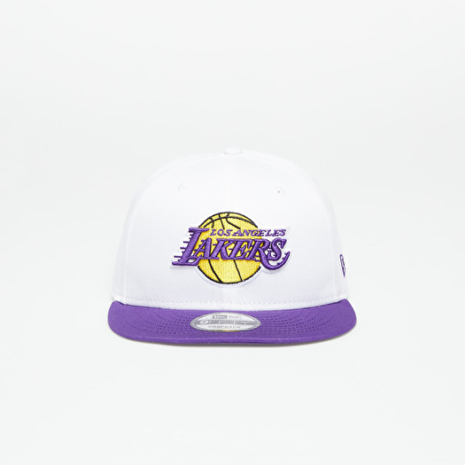 New Era Los Angeles Lakers Crown Team 9FIFTY Snapback Cap Optic White/ True Purple