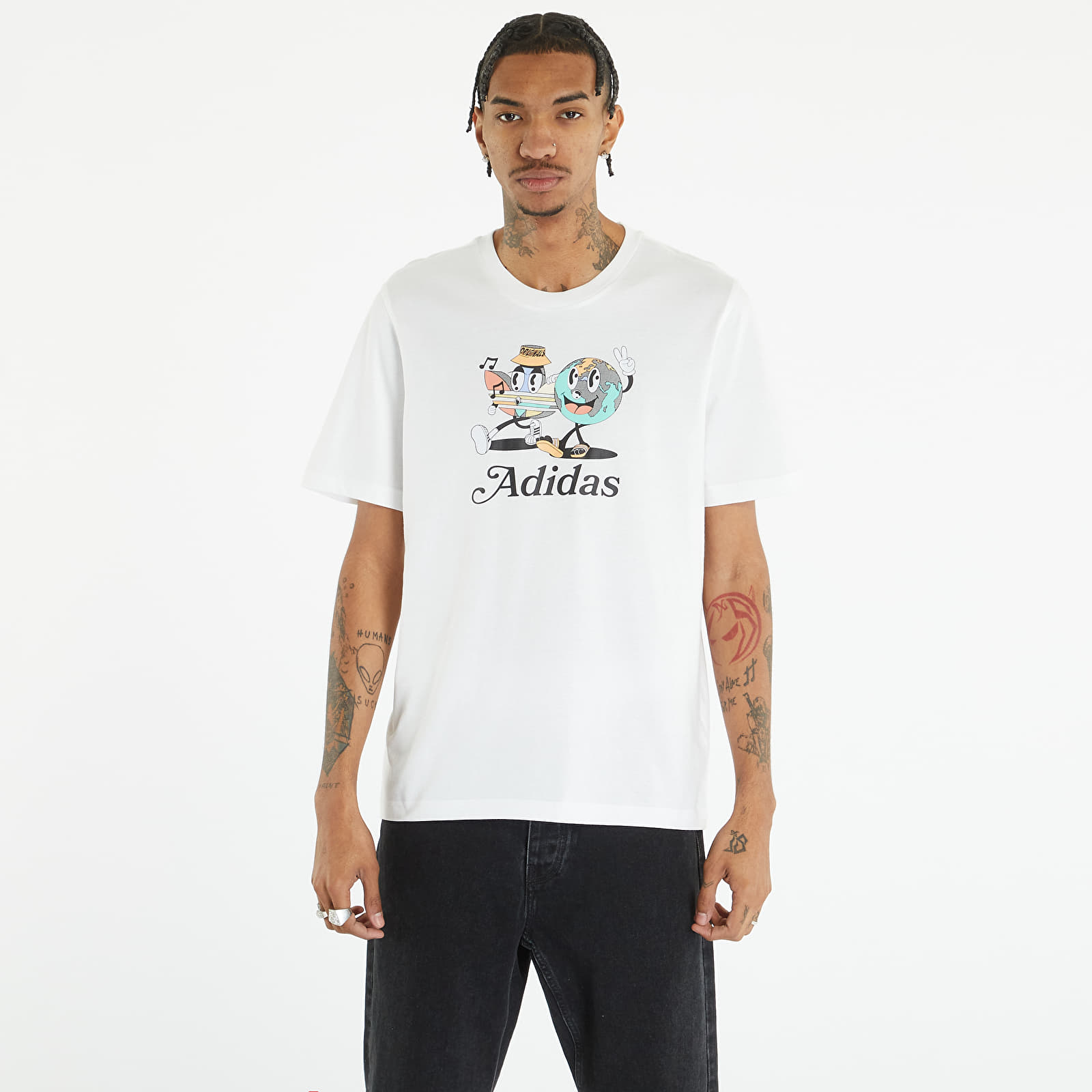 Tricouri  adidas Graphic Short Sleeve Tee White