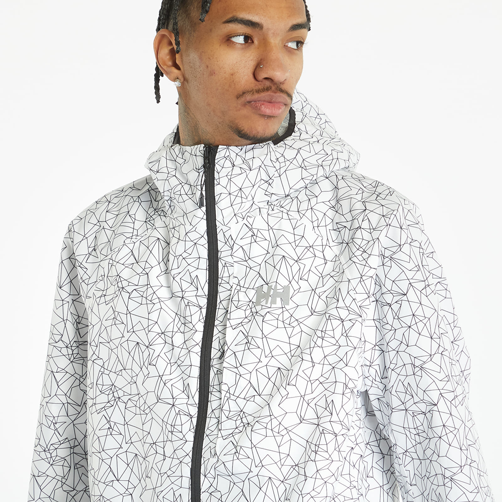 Impermeabile Helly Hansen Fast Hellytech Jacket White Print