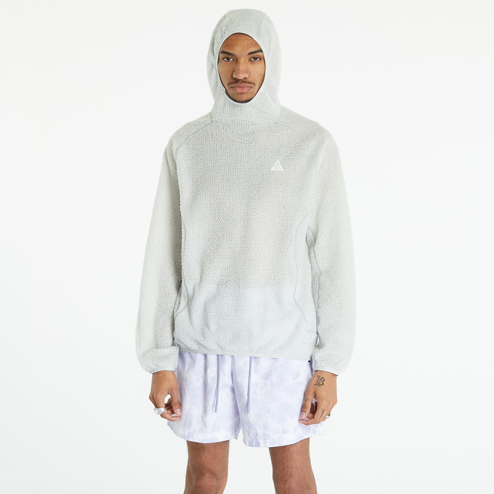 Hoodies en truien Nike ACG "Wolf Lichen Caps" Men's Mid-layer Top Light Silver/ Speed Yellow/ Summit White