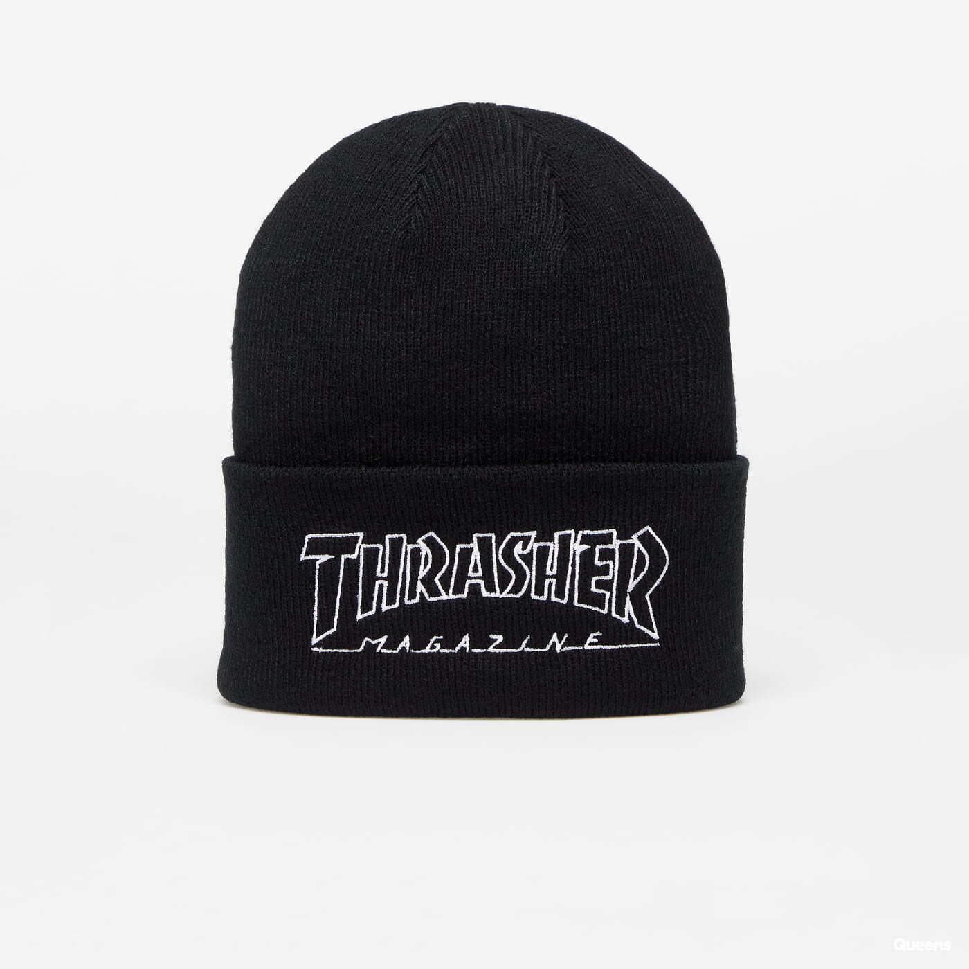 Hats Thrasher Outlined Logo Beanie Black