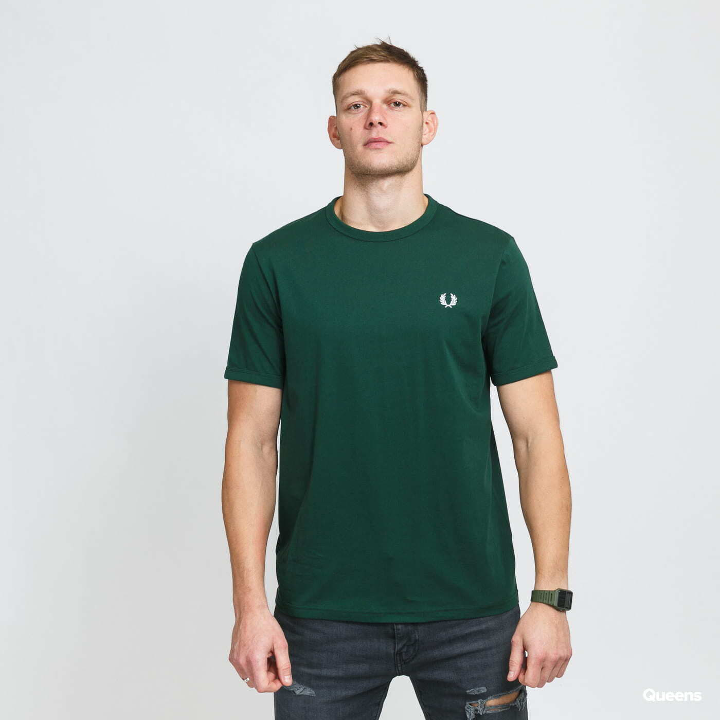 Tricouri FRED PERRY Ringer T-Shirt Ivy