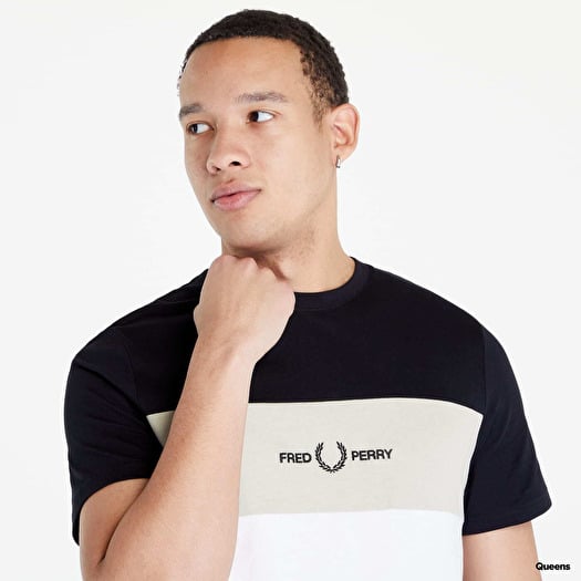 fred perry panel t shirt