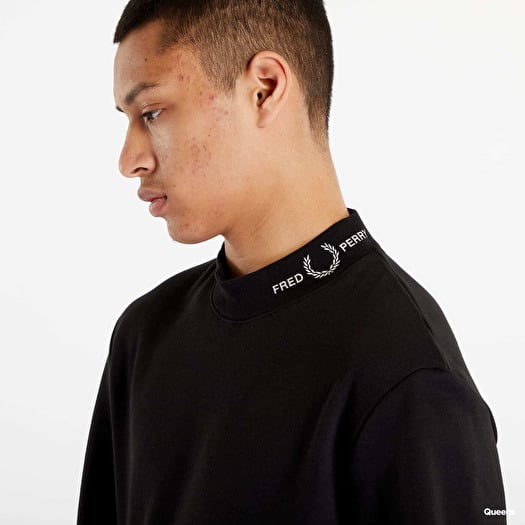 FRED PERRY Branded Collar Sweatshirt