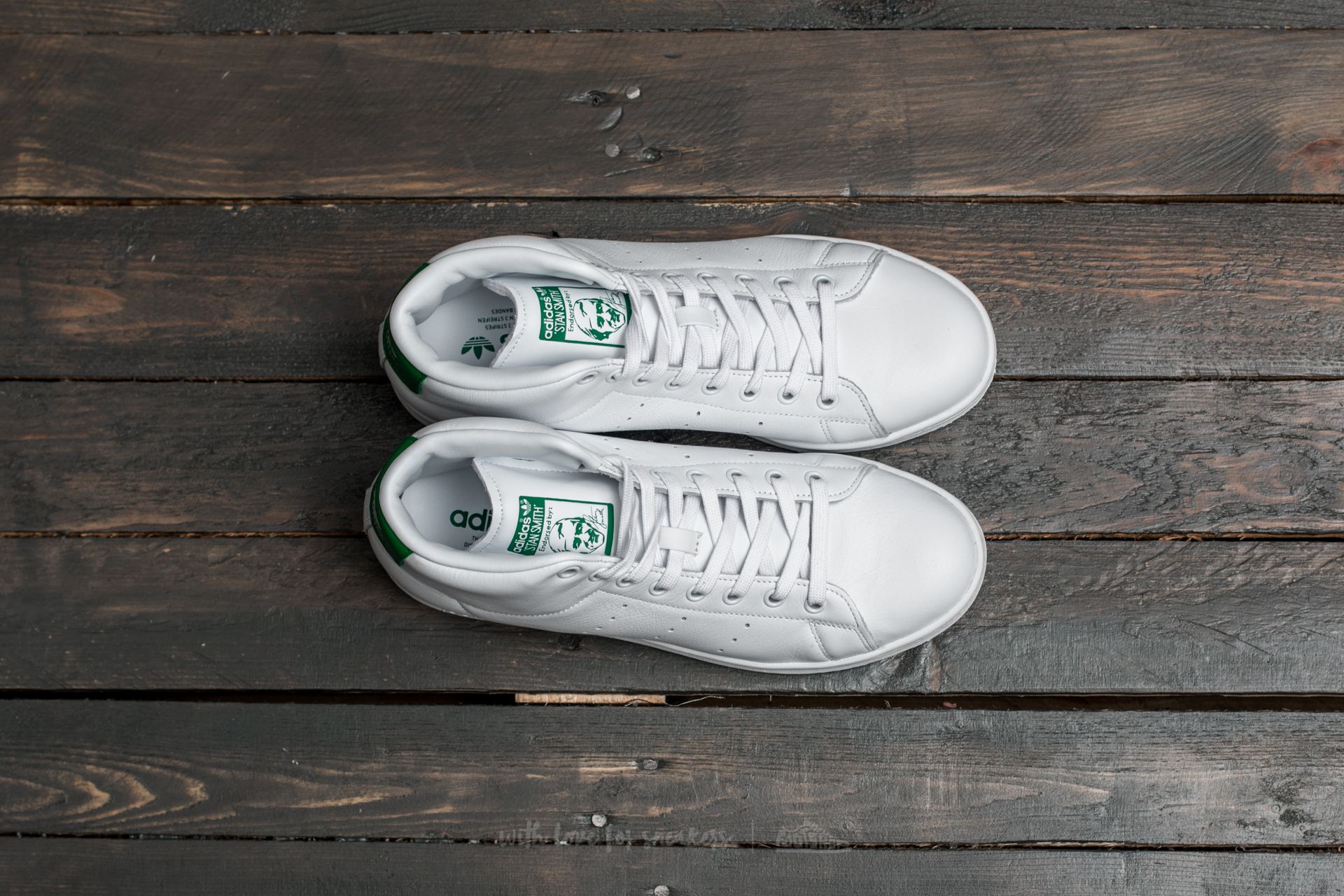 Buty męskie adidas Stan Smith MID Footwear White/ Footwear White/ Green