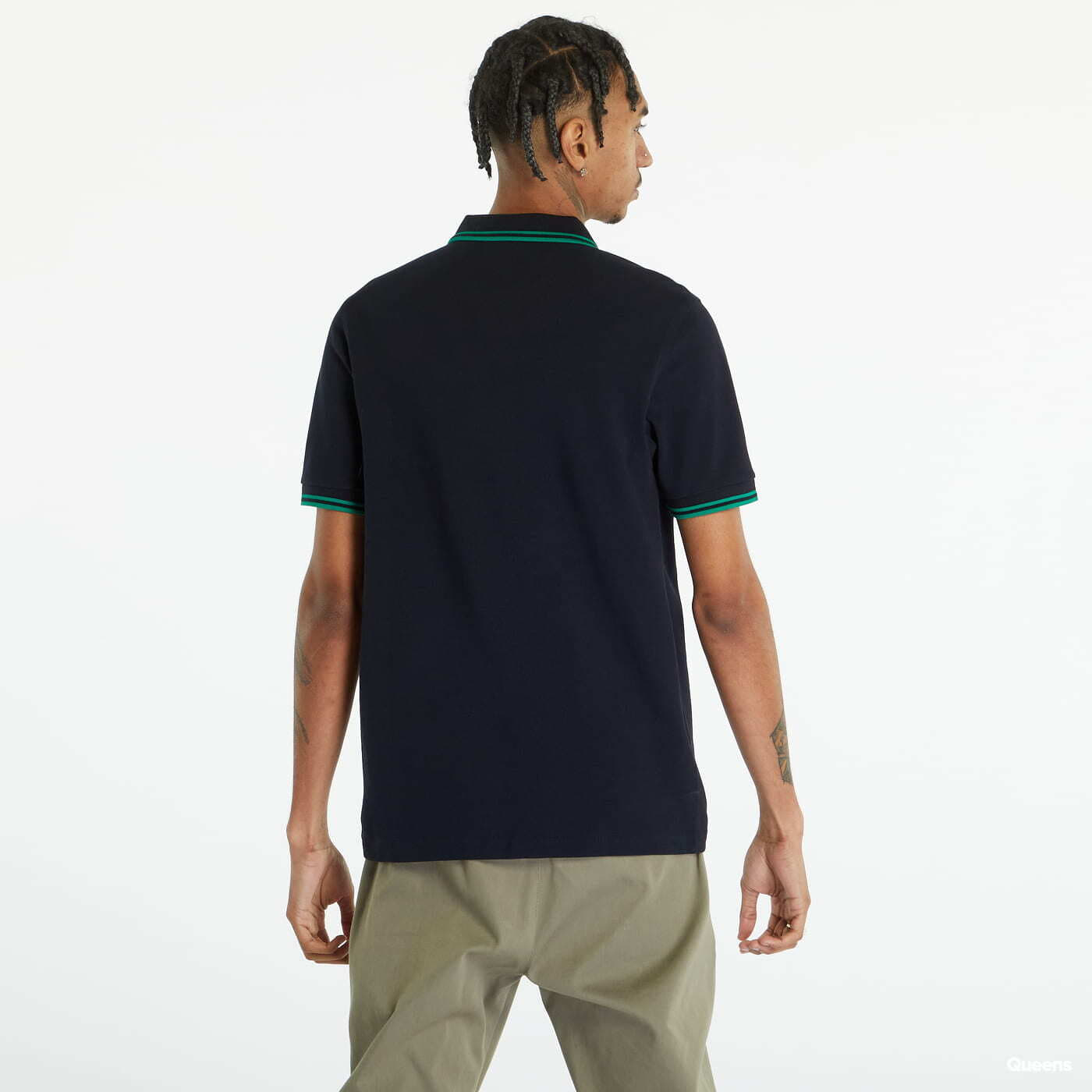 Tricouri  FRED PERRY Twin Tipped Shirt Navy