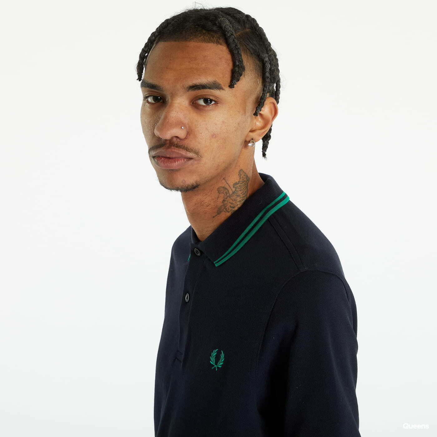 Tricouri  FRED PERRY Twin Tipped Shirt Navy