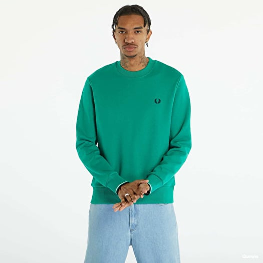 Hoodies and sweatshirts FRED PERRY Crew Neck Sweatshirt Fred Perry Green Footshop