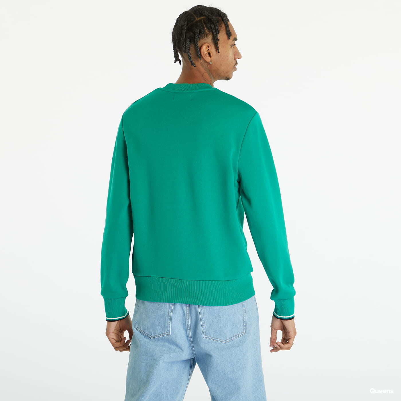 Puloverji   FRED PERRY Crew Neck Sweatshirt Fred Perry Green