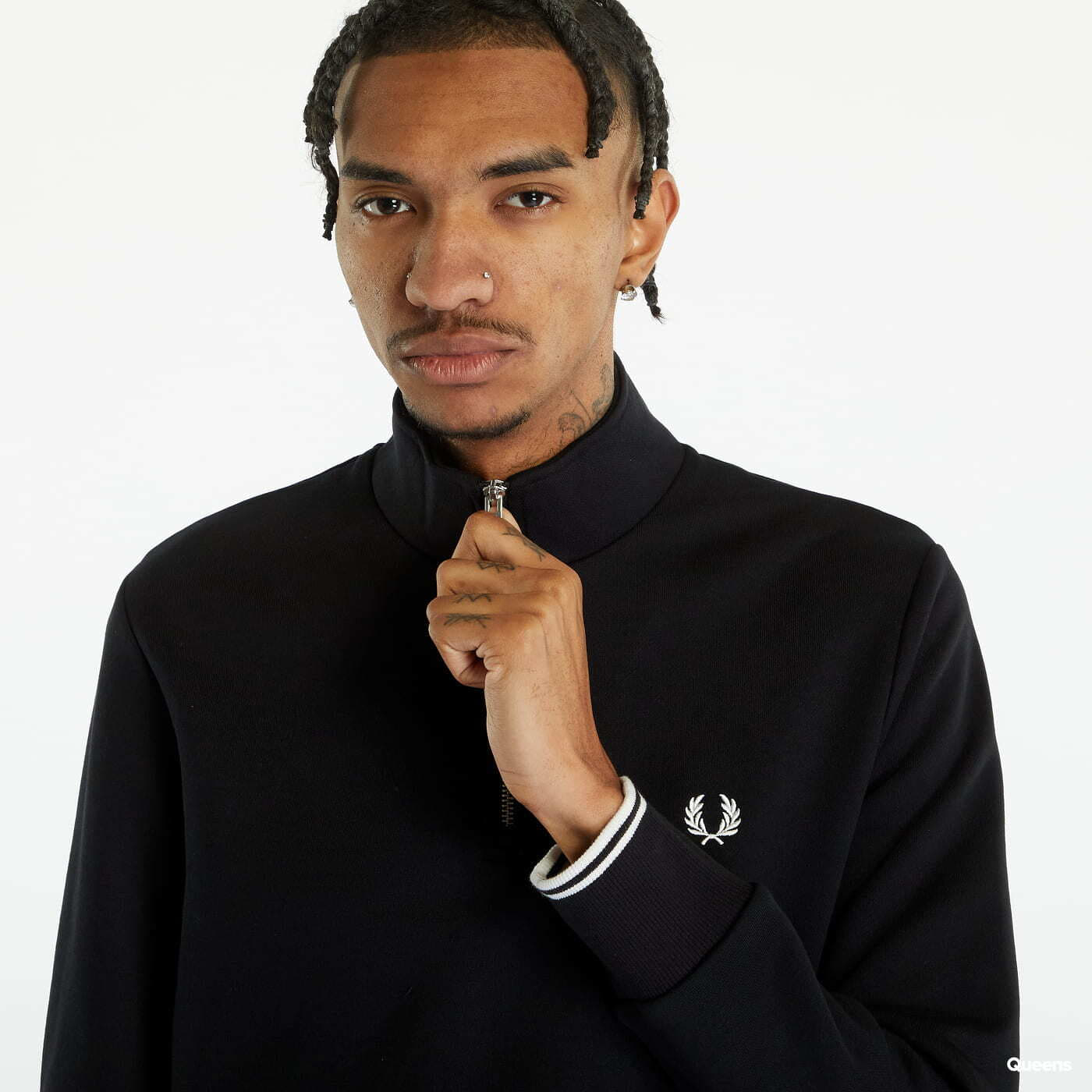 Hoodies and sweatshirts  FRED PERRY Half Zip Sweatshirt Black