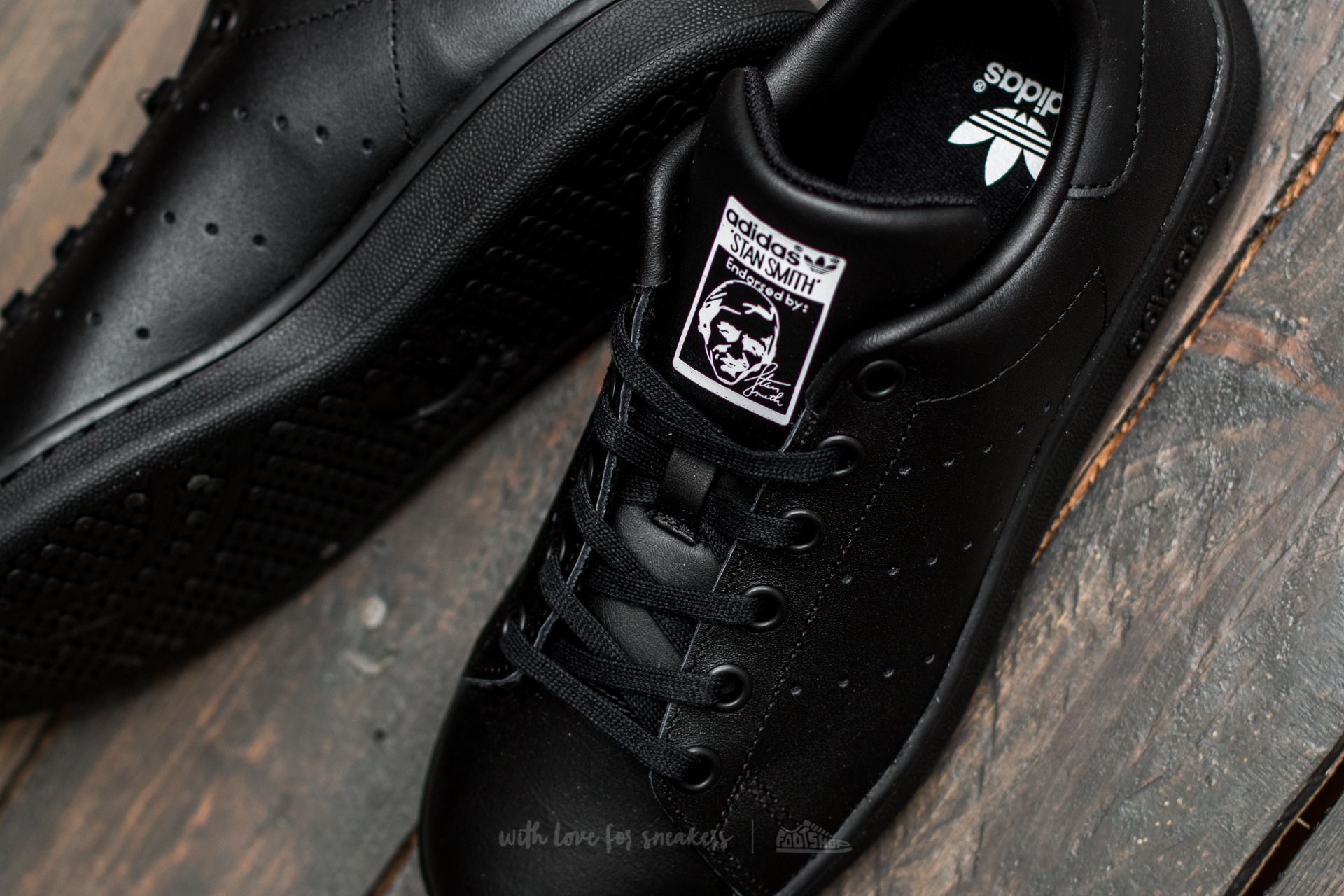 Damesschoenen adidas Stan Smith Junior Black Black FtwWhite