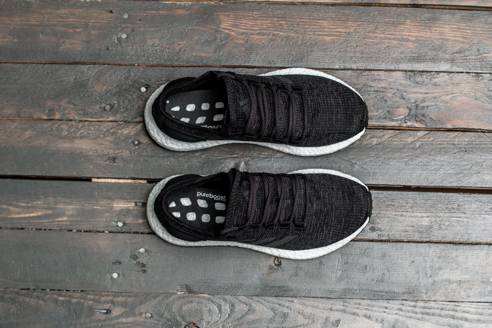 Men's shoes adidas Pure Boost Black/ White/ Grey