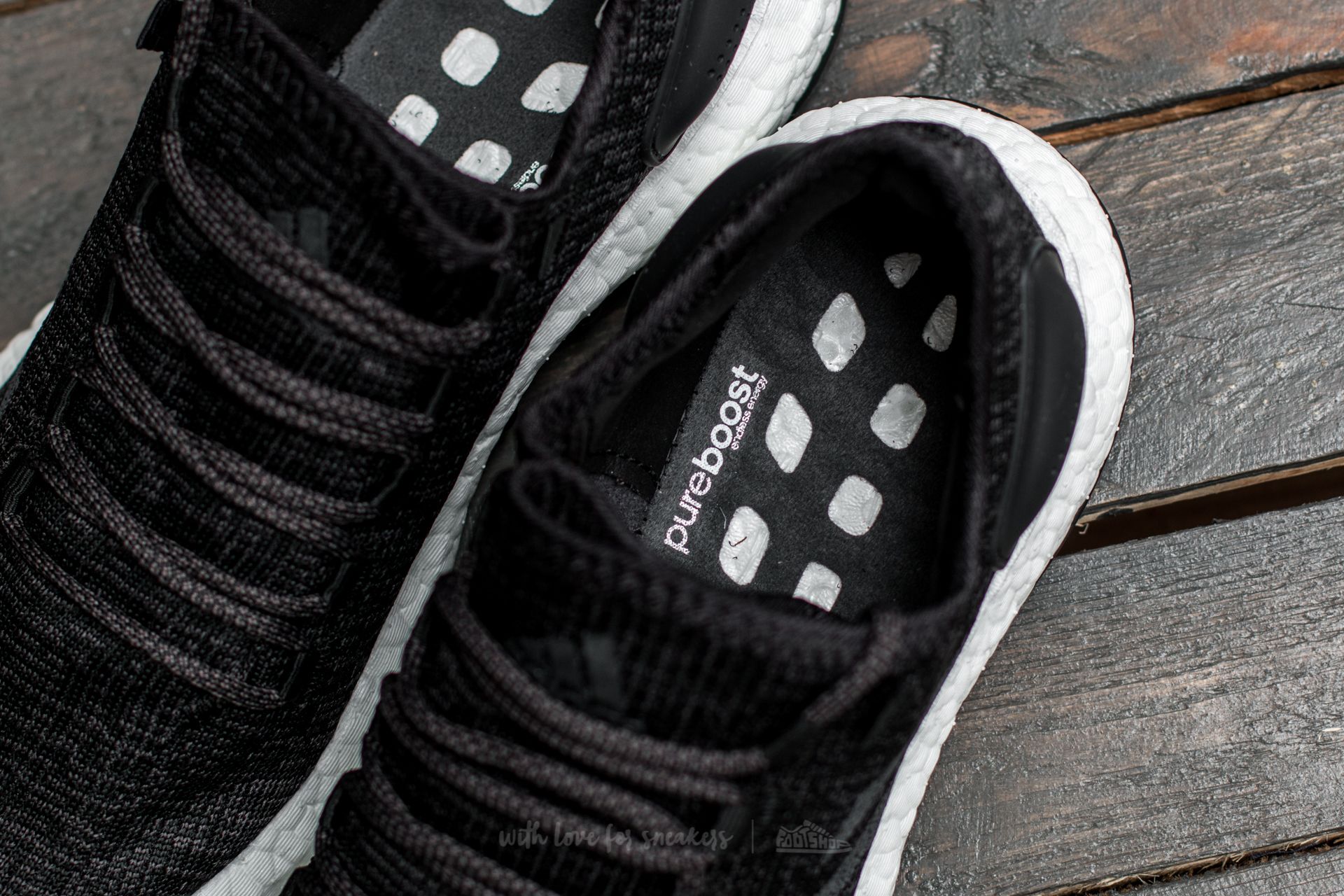 Men's shoes adidas Pure Boost Black/ White/ Grey