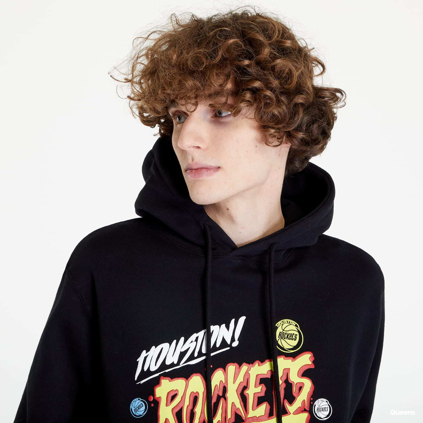 Mikiny Mitchell & Ness Slap Sticker Hoodie Black
