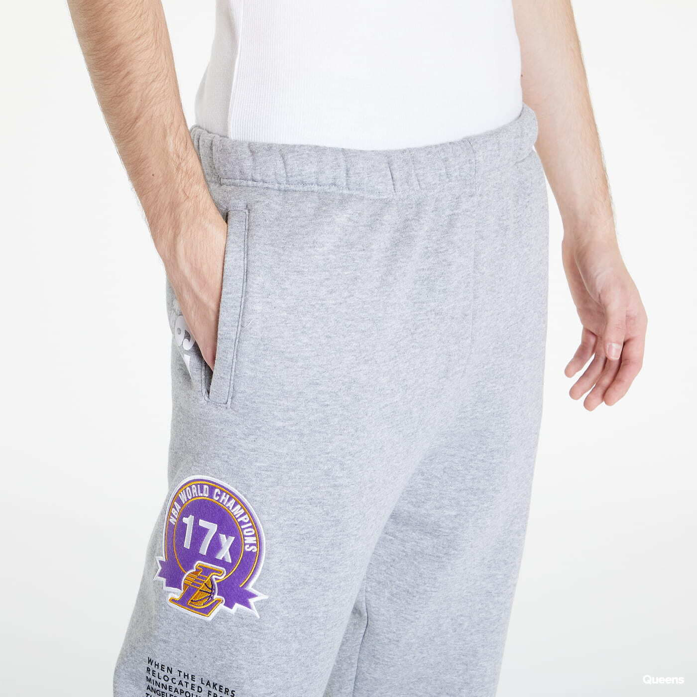 Jogger Pants Mitchell & Ness Team Origins Fleece Pant Grey Heather