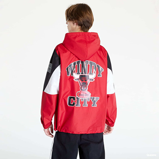 Jackets Mitchell Ness NBA Team Origins Pullover Anorak Red