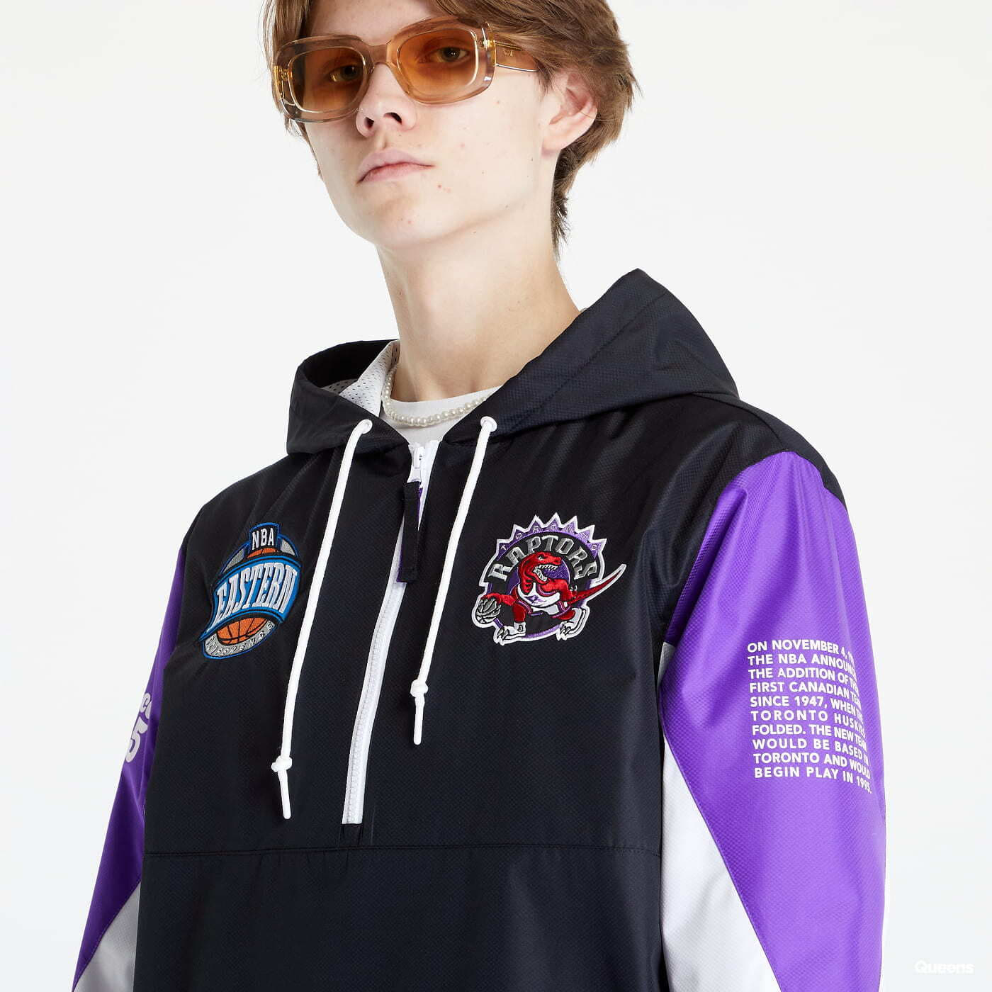 Mitchell & Ness Men's NBA Team Origins Pullover Anorak 76Ers
