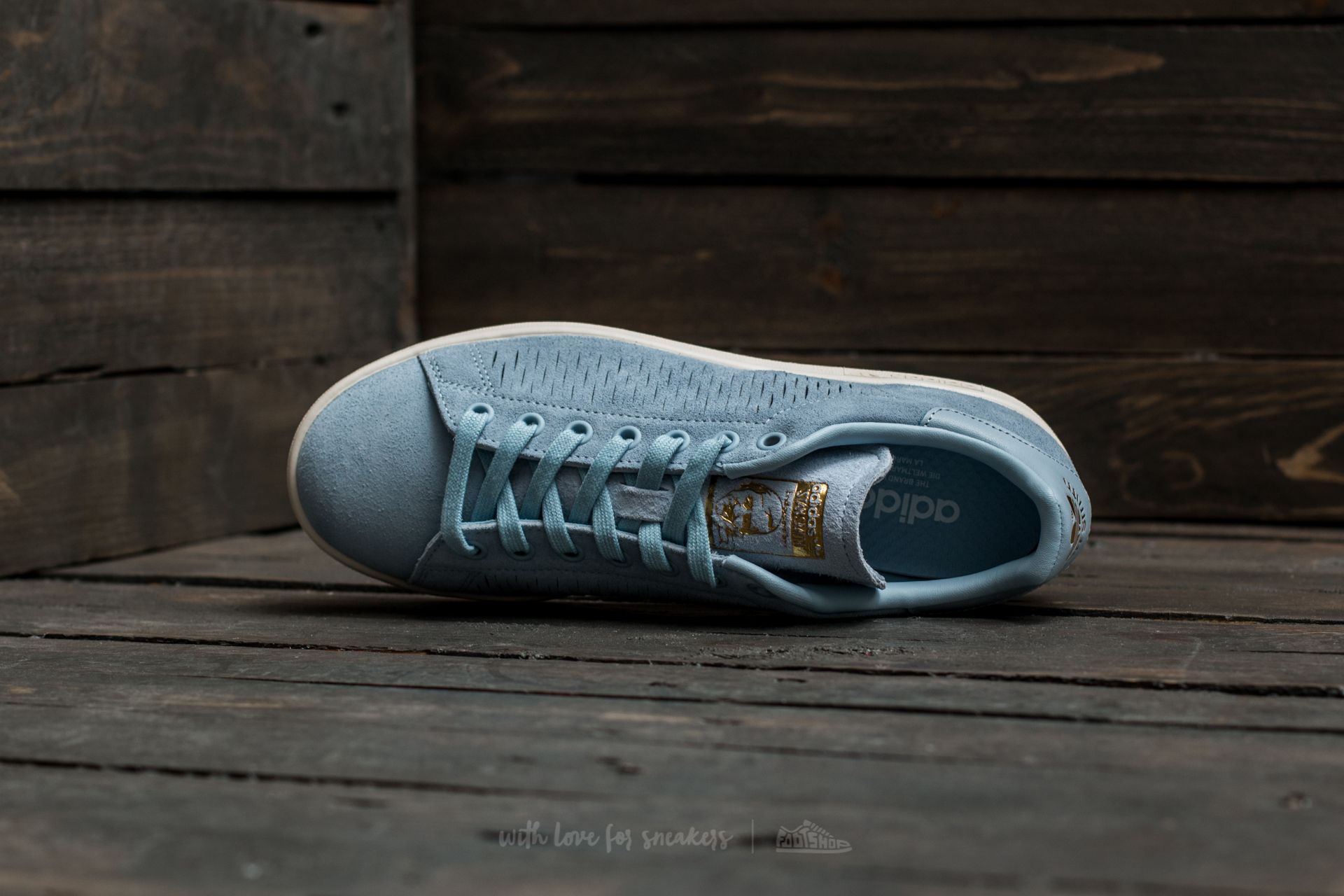 Women's shoes adidas Stan Smith W Easy Blue/ Easy Blue/ Chalk White