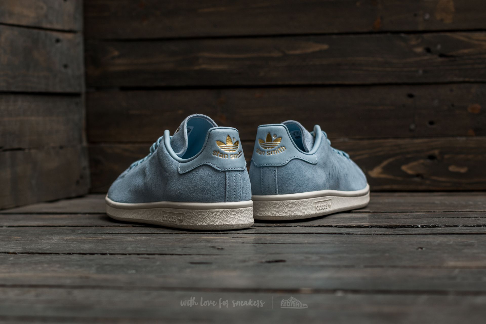 Women's shoes adidas Stan Smith W Easy Blue/ Easy Blue/ Chalk White