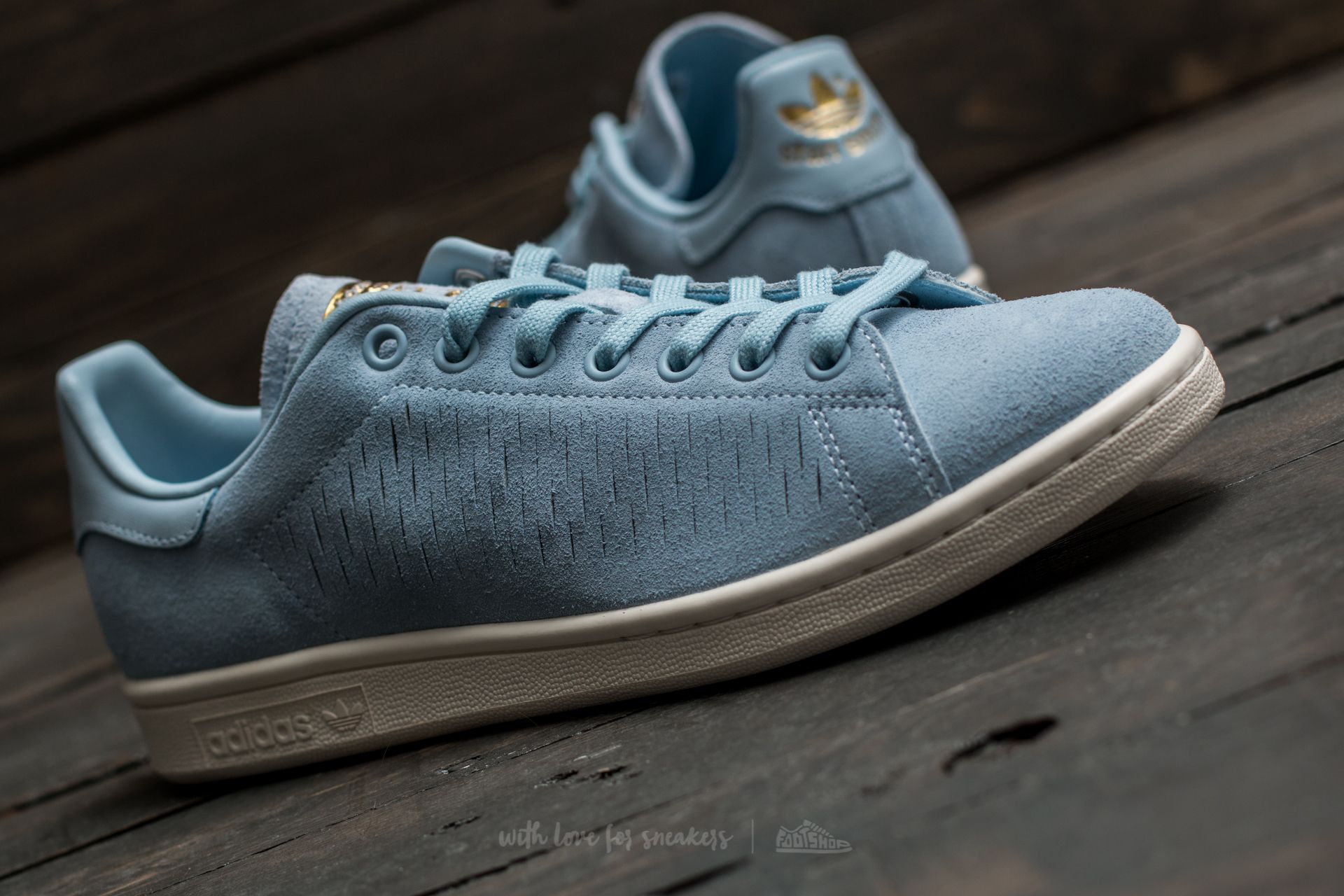 Women's shoes adidas Stan Smith W Easy Blue/ Easy Blue/ Chalk White