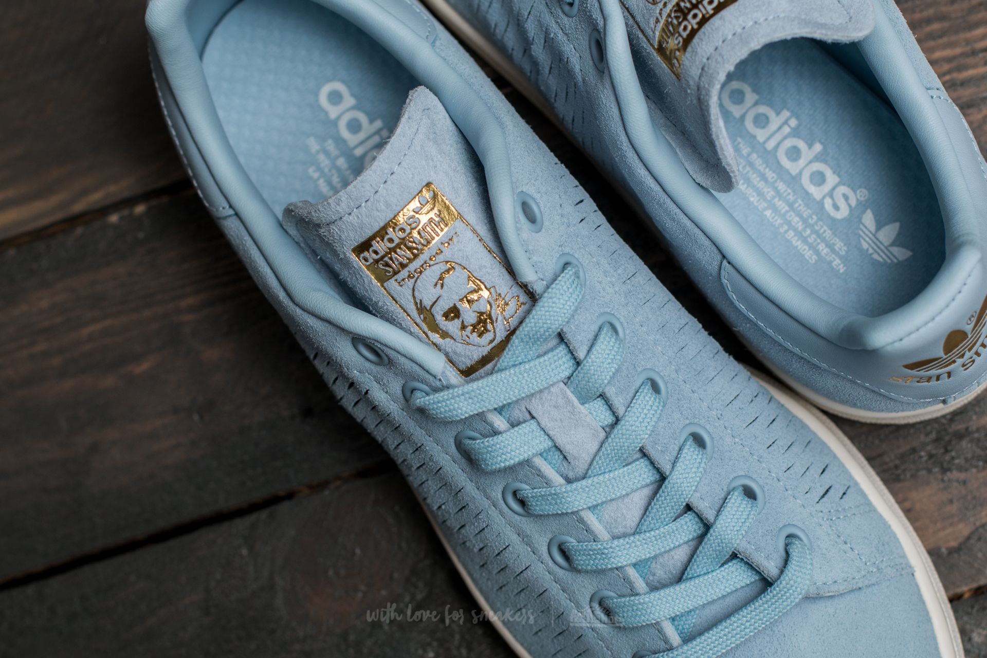 Women's shoes adidas Stan Smith W Easy Blue/ Easy Blue/ Chalk White