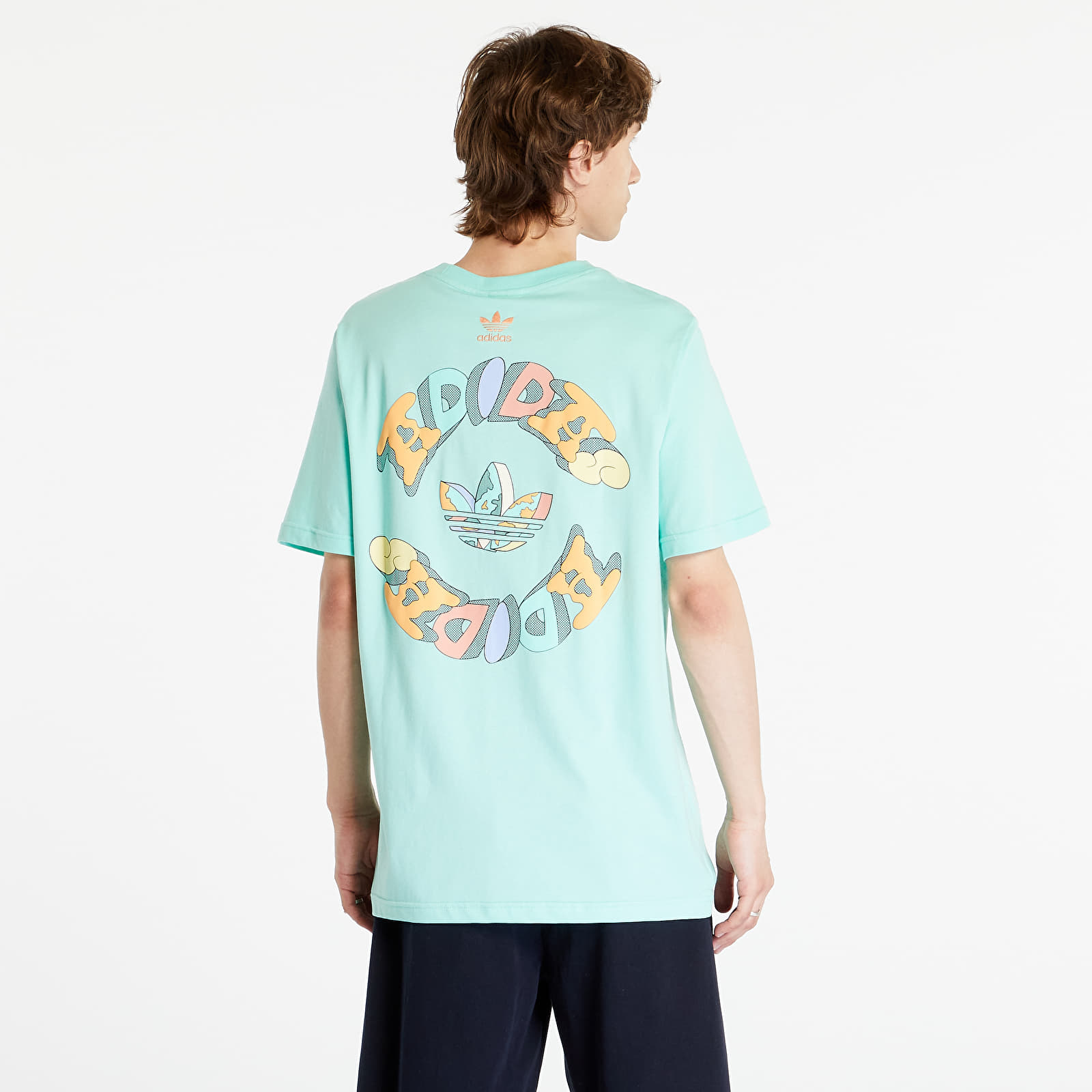 T shirts adidas Originals Enjoy Summer Front Back Graphic Tee Easy Green Footshop