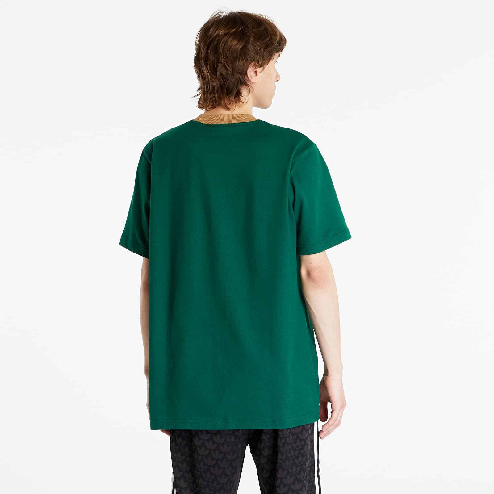 Adidas trefoil t shirt top green