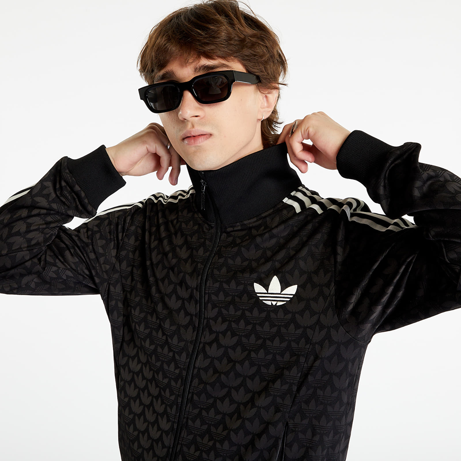 Džemperiai su gobtuvais ir džemperiai adidas Poly Top Black