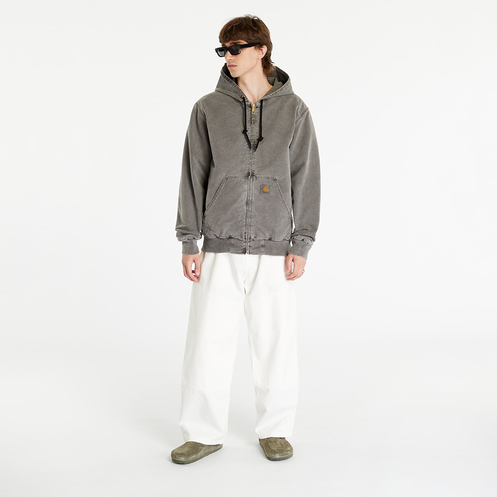 Kabátok Carhartt WIP Active Jacket UNISEX Black Faded