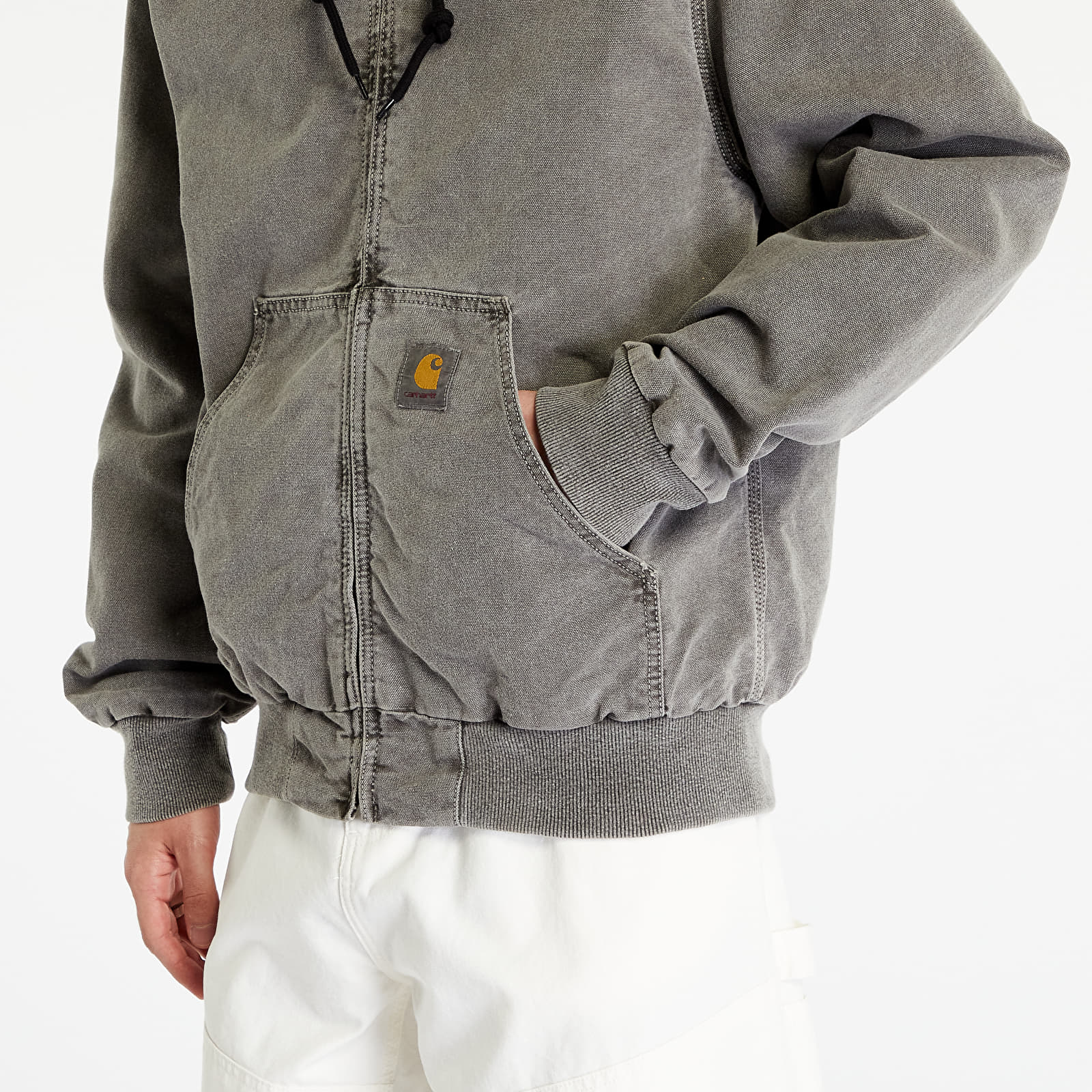 Kabátok Carhartt WIP Active Jacket UNISEX Black Faded