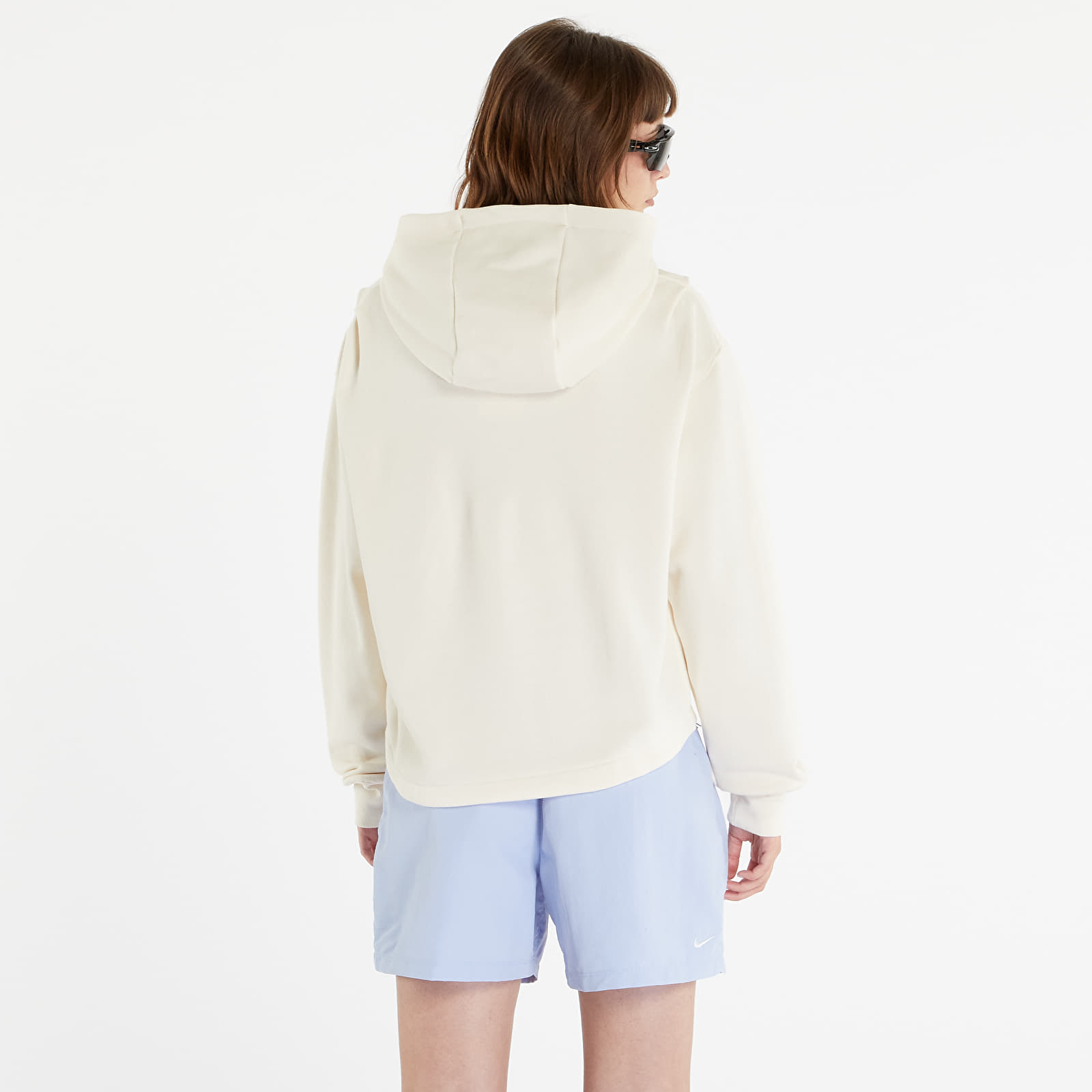 Mikiny Nike Sportswear Modern Fleece Women's Oversized French Terry Hoodie Pure/ Sesame