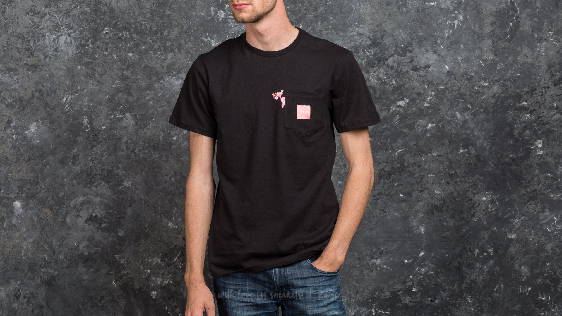 T-shirts HUF x Pink Panther Pocket Tee Black | Footshop