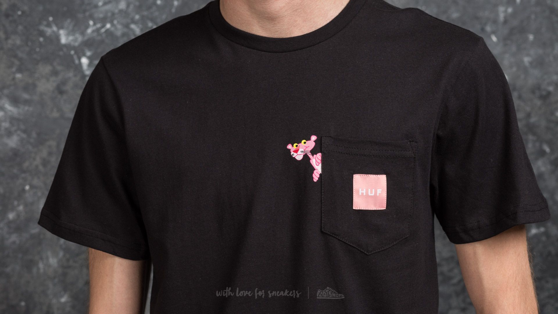 T-shirts HUF x Pink Panther Pocket Tee Black | Footshop