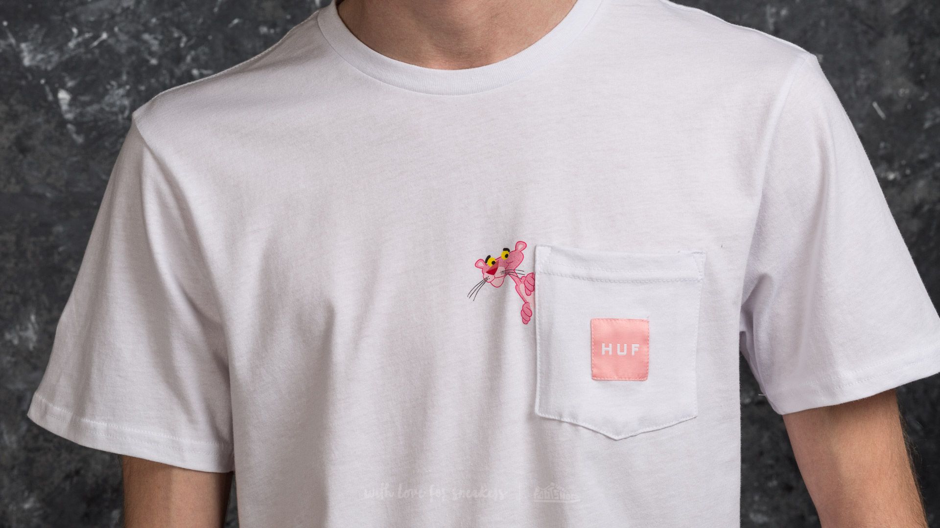HUF x Pink Panther Pocket Tee White | Footshop