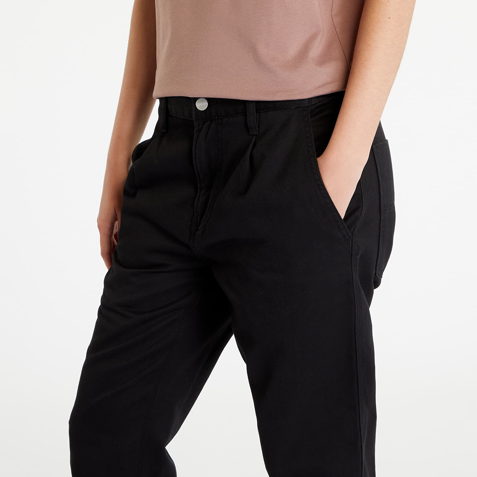 Pants Carhartt WIP Abbott Pant Black Stone Washed